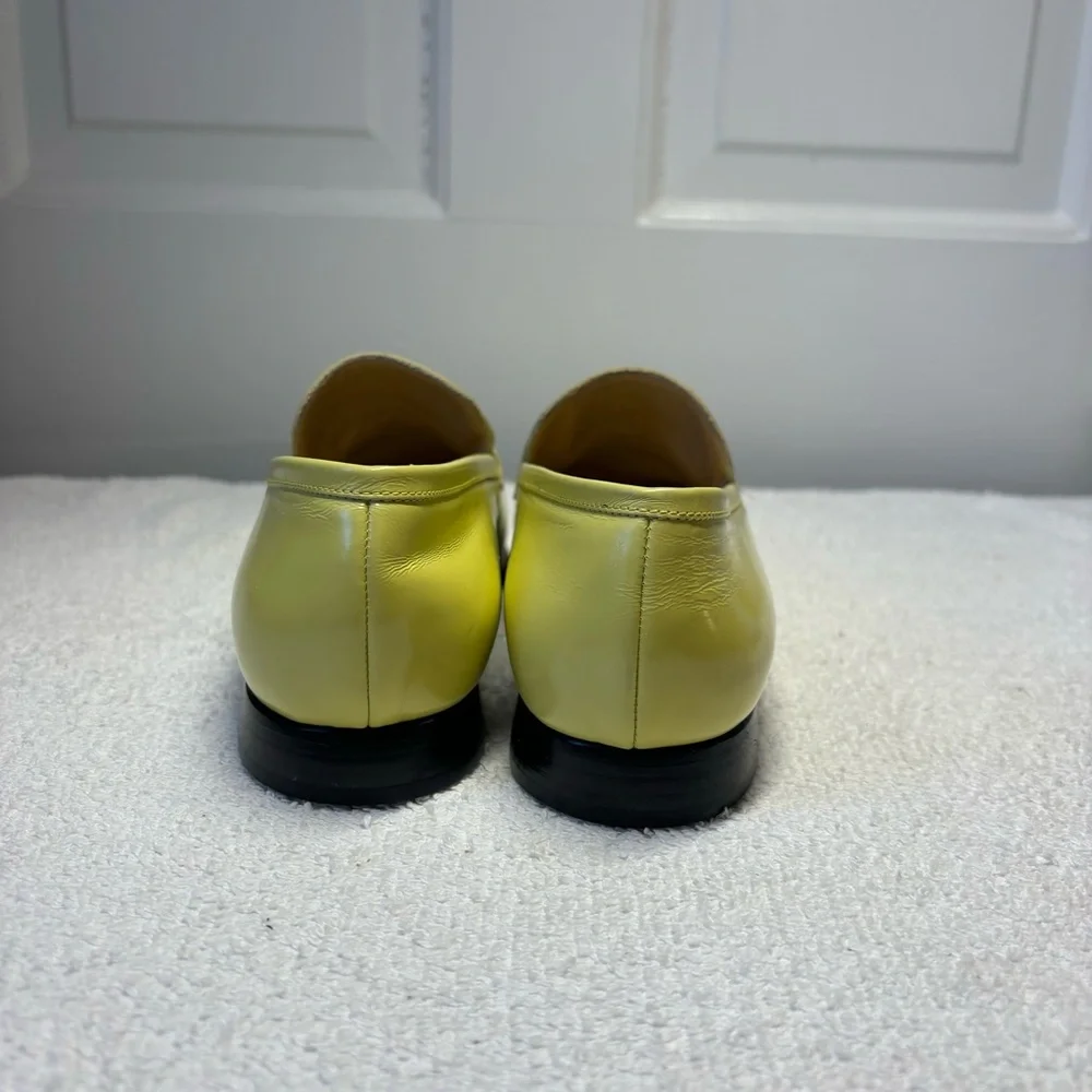 Gucci - Authentic Lime Green Leather Loafers